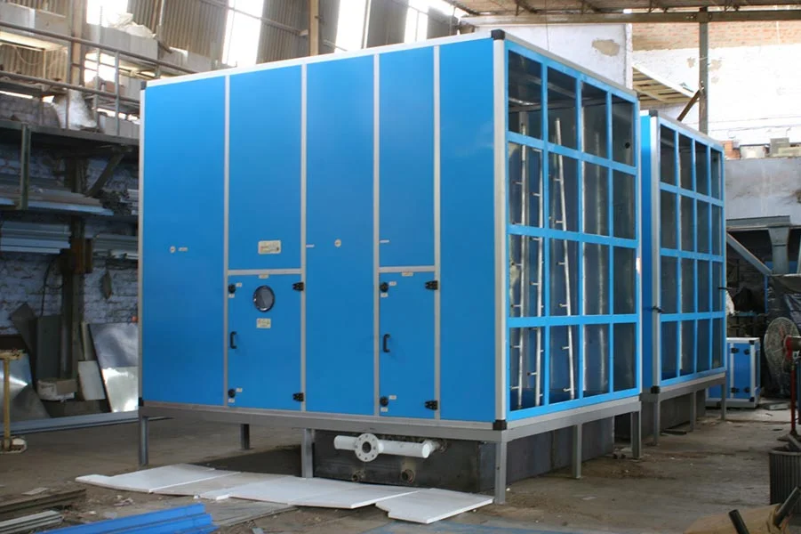 Industrial air washer installation